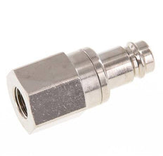 Vernikkeld Messing DN 10 Luchtkoppeling Insteeknippel G 1/4 inch Binnendraad Double Shut-Off