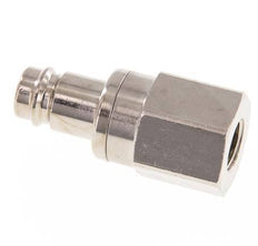 Vernikkeld Messing DN 10 Luchtkoppeling Insteeknippel G 1/4 inch Binnendraad Double Shut-Off
