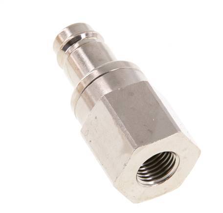 Vernikkeld Messing DN 10 Luchtkoppeling Insteeknippel G 1/4 inch Binnendraad Double Shut-Off