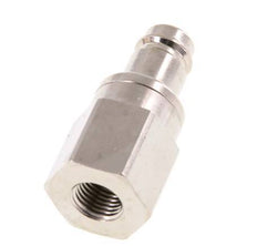 Vernikkeld Messing DN 10 Luchtkoppeling Insteeknippel G 1/4 inch Binnendraad Double Shut-Off