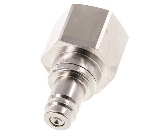 Nickel-plated Brass DN 10 Air Coupling Plug G 3/4 inch Female Double Shut-Off