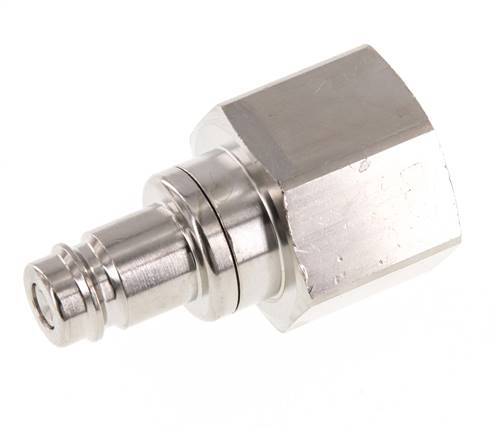 Vernikkeld Messing DN 10 Luchtkoppeling Insteeknippel G 3/4 inch Binnendraad Double Shut-Off