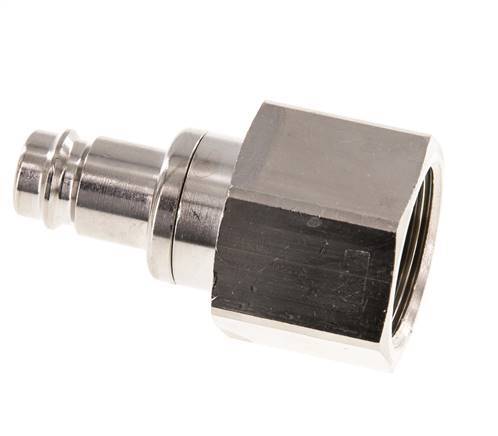 Vernikkeld Messing DN 10 Luchtkoppeling Insteeknippel G 3/4 inch Binnendraad Double Shut-Off