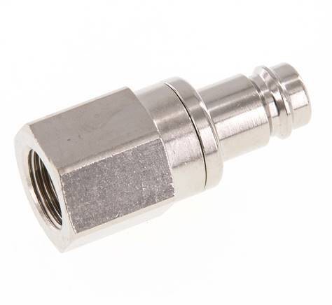 Vernikkeld Messing DN 10 Luchtkoppeling Insteeknippel G 3/8 inch Binnendraad Double Shut-Off
