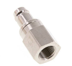 Vernikkeld Messing DN 10 Luchtkoppeling Insteeknippel G 3/8 inch Binnendraad Double Shut-Off