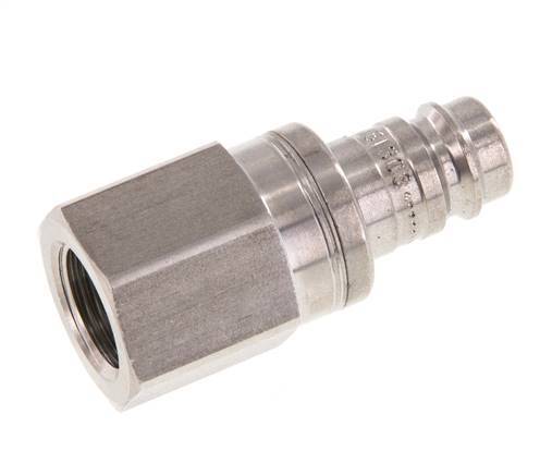 RVS DN 10 Luchtkoppeling Insteeknippel G 3/8 inch Binnendraad Double Shut-Off