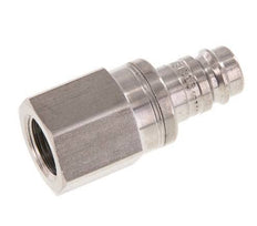 RVS DN 10 Luchtkoppeling Insteeknippel G 3/8 inch Binnendraad Double Shut-Off