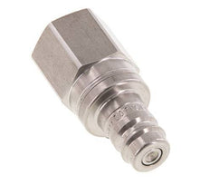 RVS DN 10 Luchtkoppeling Insteeknippel G 3/8 inch Binnendraad Double Shut-Off
