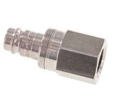 RVS DN 10 Luchtkoppeling Insteeknippel G 3/8 inch Binnendraad Double Shut-Off