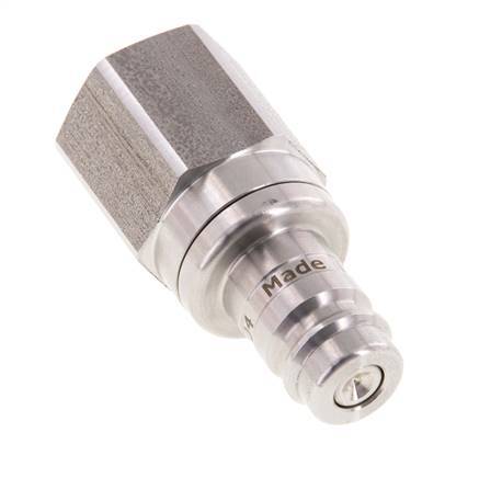 RVS 316L DN 10 Luchtkoppeling Insteeknippel G 1/2 inch Binnendraad Double Shut-Off