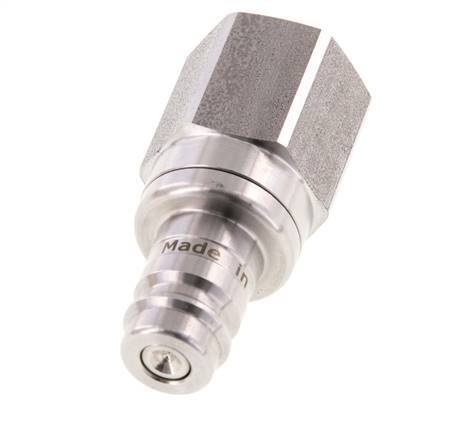 RVS 316L DN 10 Luchtkoppeling Insteeknippel G 1/2 inch Binnendraad Double Shut-Off