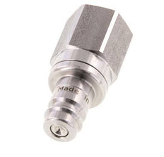 RVS 316L DN 10 Luchtkoppeling Insteeknippel G 1/2 inch Binnendraad Double Shut-Off