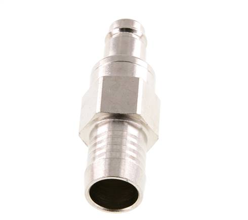 Vernikkeld Messing DN 10 Luchtkoppeling Insteeknippel 19 mm Slangpilaar Double Shut-Off