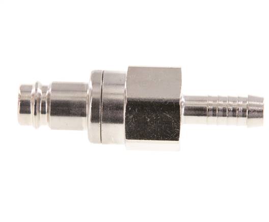 Vernikkeld Messing DN 10 Luchtkoppeling Insteeknippel 9 mm Slangpilaar Double Shut-Off
