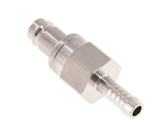 Vernikkeld Messing DN 10 Luchtkoppeling Insteeknippel 9 mm Slangpilaar Double Shut-Off