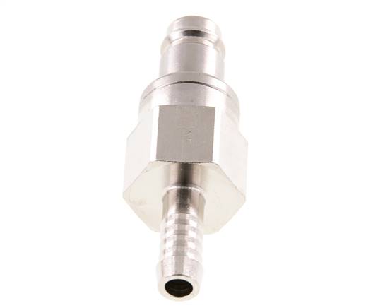 Vernikkeld Messing DN 10 Luchtkoppeling Insteeknippel 9 mm Slangpilaar Double Shut-Off