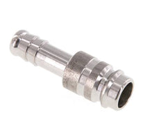 RVS DN 10 Luchtkoppeling Insteeknippel 10 mm Slangpilaar Double Shut-Off
