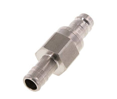 RVS DN 10 Luchtkoppeling Insteeknippel 13 mm Slangpilaar Double Shut-Off