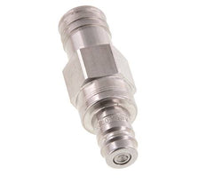 RVS DN 10 Luchtkoppeling Insteeknippel 19 mm Slangpilaar Double Shut-Off