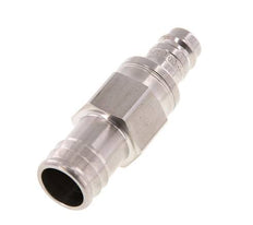 RVS DN 10 Luchtkoppeling Insteeknippel 19 mm Slangpilaar Double Shut-Off