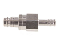 RVS DN 10 Luchtkoppeling Insteeknippel 9 mm Slangpilaar Double Shut-Off