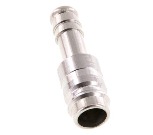 RVS 316L DN 10 Luchtkoppeling Insteeknippel 10 mm Slangpilaar Double Shut-Off
