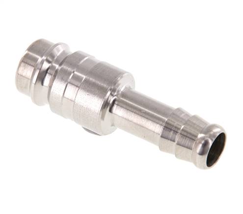 RVS 316L DN 10 Luchtkoppeling Insteeknippel 9 mm Slangpilaar
