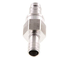 RVS 316L DN 10 Luchtkoppeling Insteeknippel 13 mm Slangpilaar Double Shut-Off