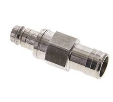 RVS 316L DN 10 Luchtkoppeling Insteeknippel 19 mm Slangpilaar Double Shut-Off