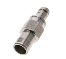 RVS 316L DN 10 Luchtkoppeling Insteeknippel 19 mm Slangpilaar Double Shut-Off