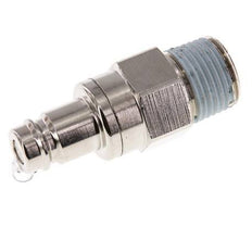 Vernikkeld Messing DN 10 Luchtkoppeling Insteeknippel R 1/2 inch Buitendraad Double Shut-Off