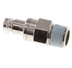 Vernikkeld Messing DN 10 Luchtkoppeling Insteeknippel R 1/2 inch Buitendraad Double Shut-Off