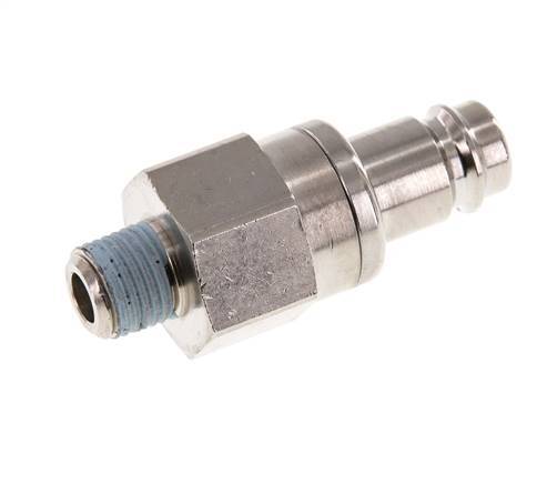 Vernikkeld Messing DN 10 Luchtkoppeling Insteeknippel R 1/4 inch Buitendraad Double Shut-Off