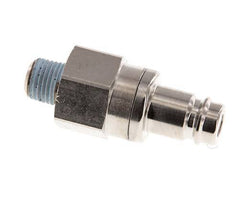 Vernikkeld Messing DN 10 Luchtkoppeling Insteeknippel R 1/4 inch Buitendraad Double Shut-Off