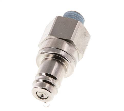 Vernikkeld Messing DN 10 Luchtkoppeling Insteeknippel R 1/4 inch Buitendraad Double Shut-Off