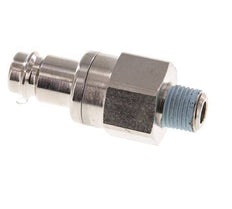 Vernikkeld Messing DN 10 Luchtkoppeling Insteeknippel R 1/4 inch Buitendraad Double Shut-Off