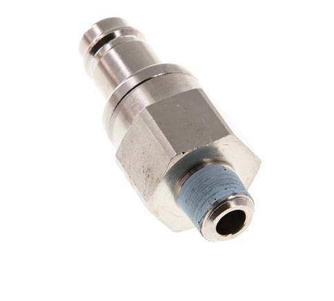 Vernikkeld Messing DN 10 Luchtkoppeling Insteeknippel R 1/4 inch Buitendraad Double Shut-Off