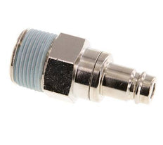 Vernikkeld Messing DN 10 Luchtkoppeling Insteeknippel R 3/4 inch Buitendraad Double Shut-Off