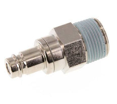 Vernikkeld Messing DN 10 Luchtkoppeling Insteeknippel R 3/4 inch Buitendraad Double Shut-Off