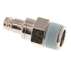 Vernikkeld Messing DN 10 Luchtkoppeling Insteeknippel R 3/4 inch Buitendraad Double Shut-Off