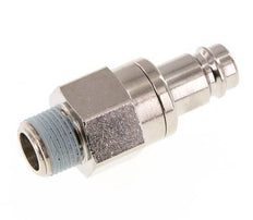 Vernikkeld Messing DN 10 Luchtkoppeling Insteeknippel R 3/8 inch Buitendraad Double Shut-Off