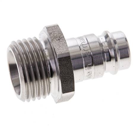 RVS DN 10 Luchtkoppeling Insteeknippel G 1/2 inch Buitendraad