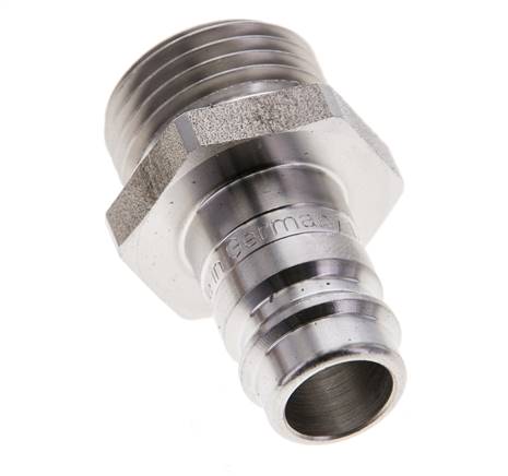 RVS DN 10 Luchtkoppeling Insteeknippel G 1/2 inch Buitendraad
