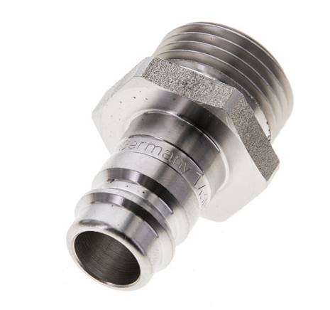 RVS DN 10 Luchtkoppeling Insteeknippel G 1/2 inch Buitendraad