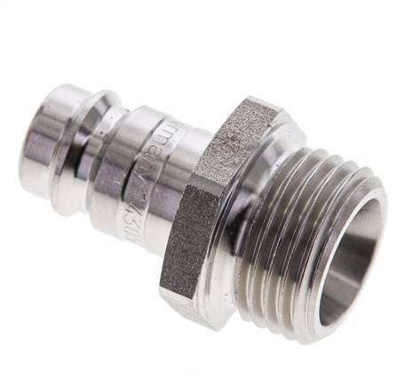 RVS DN 10 Luchtkoppeling Insteeknippel G 1/2 inch Buitendraad