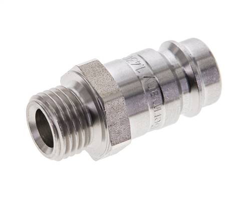 RVS DN 10 Luchtkoppeling Insteeknippel G 1/4 inch Buitendraad