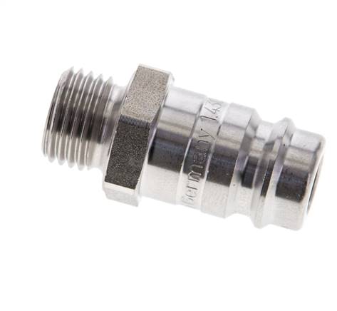 RVS DN 10 Luchtkoppeling Insteeknippel G 1/4 inch Buitendraad