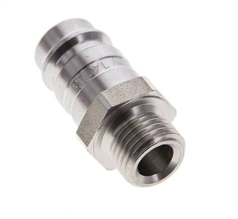 RVS DN 10 Luchtkoppeling Insteeknippel G 1/4 inch Buitendraad