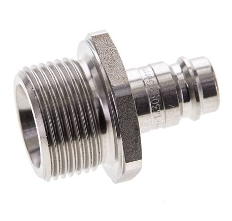 RVS DN 10 Luchtkoppeling Insteeknippel G 3/4 inch Buitendraad