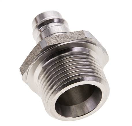 RVS DN 10 Luchtkoppeling Insteeknippel G 3/4 inch Buitendraad